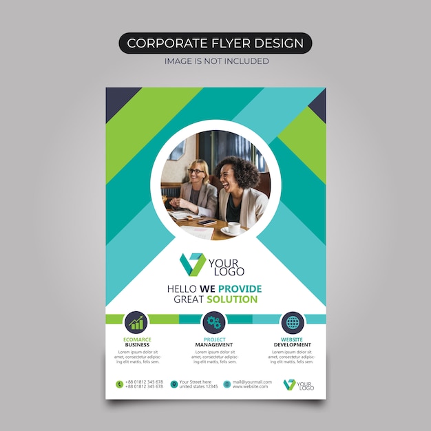 Design de folheto corporativo