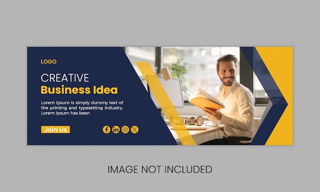 Design de foto de capa corporativa do Facebook ou design de banner da web