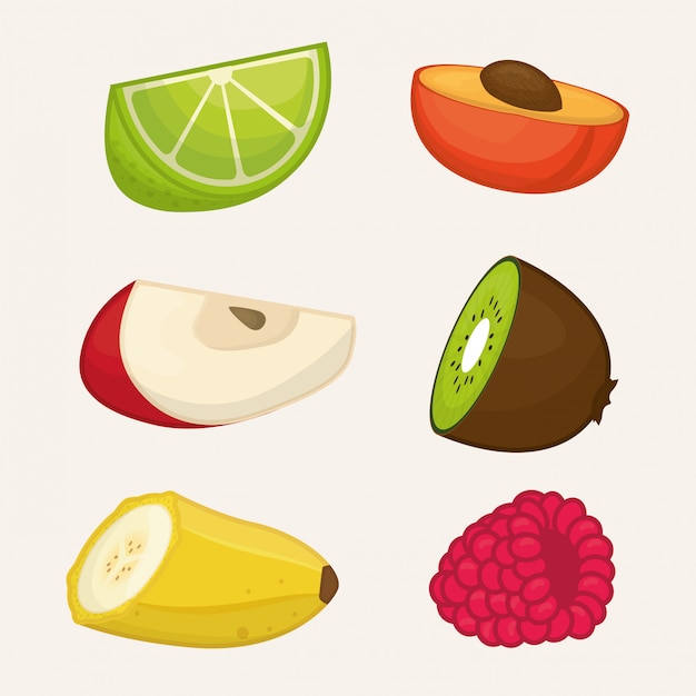 Design de frutas. illuistration