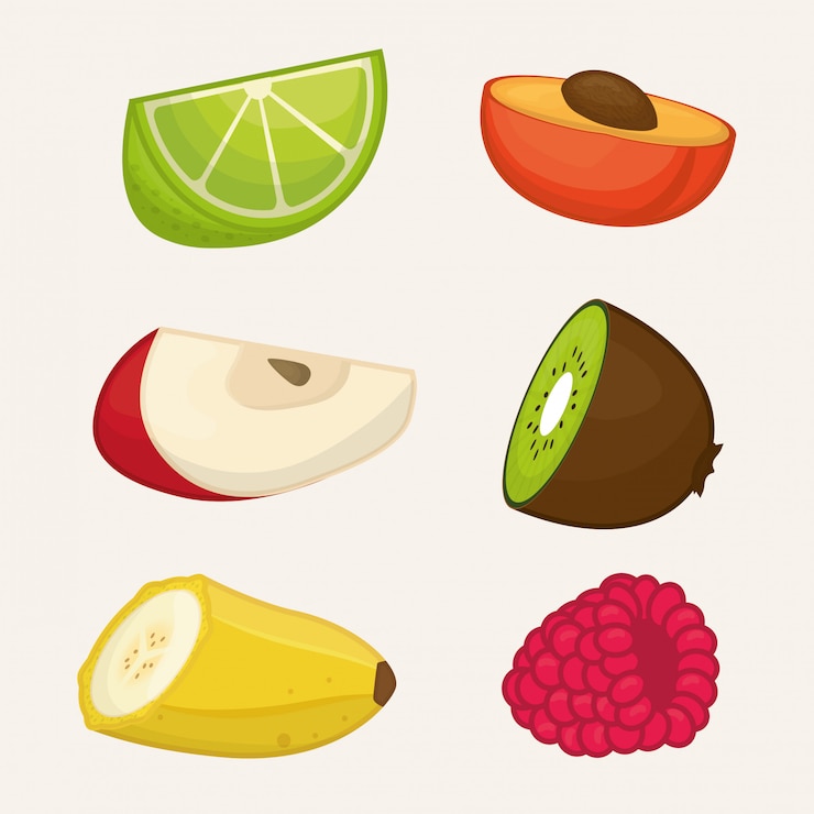 Vetor design de frutas. illuistration