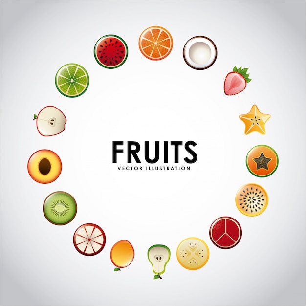 design de frutas