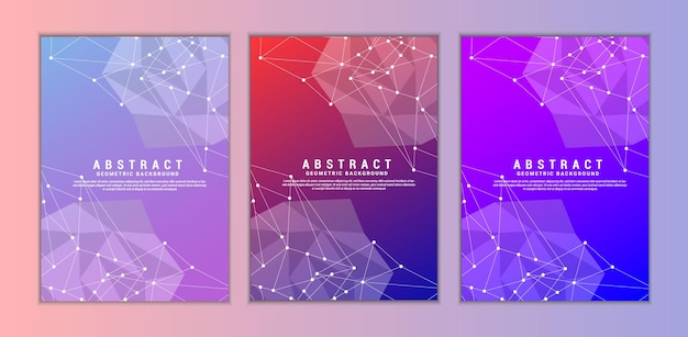 Design de fundo abstrato geométrico