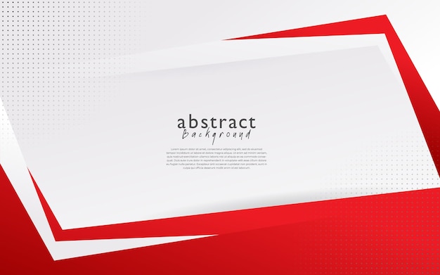 Design de fundo abstrato moderno branco vermelho