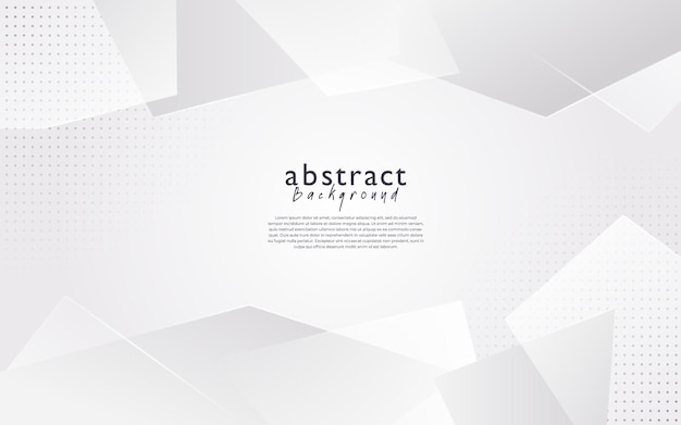 Design de fundo abstrato moderno branco