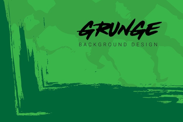 Vetor design de fundo abstrato verde grunge