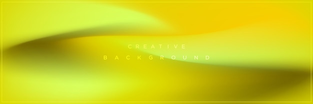 Design de fundo de banner gradiente amarelo abstrato moderno