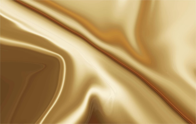 design de fundo de efeito ondulado dourado de luxo líquido brilhante