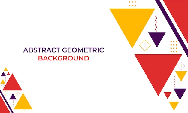 Design de fundo de forma geométrica de triângulo colorido