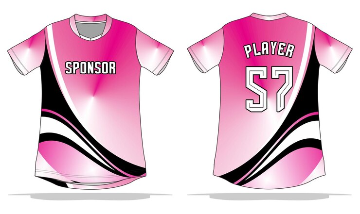 Vetor design de fundo de jersey adequado para uniformes de times esportivos, futebol, vôlei, basquete, etc