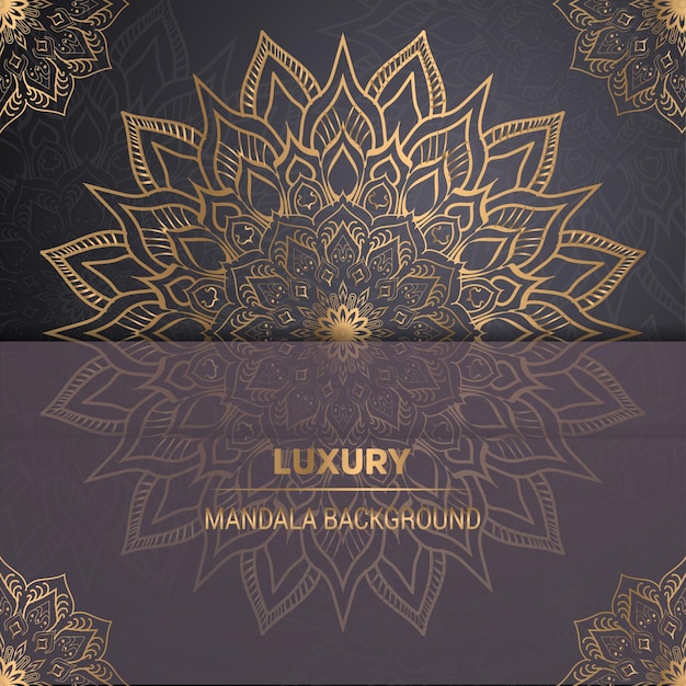 Design de fundo de mandala de luxo