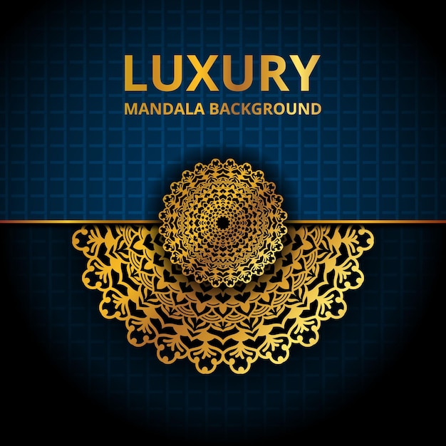 Design de fundo de mandala de luxo