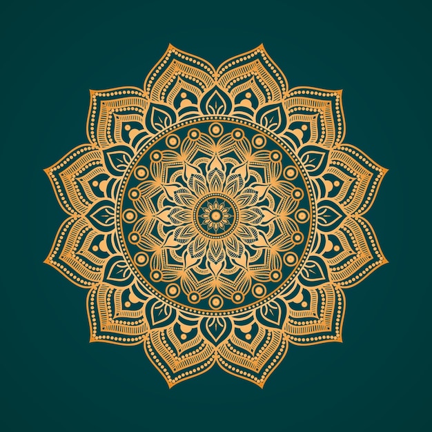 Design de fundo de mandala ornamental de luxo de cor gradiente 21