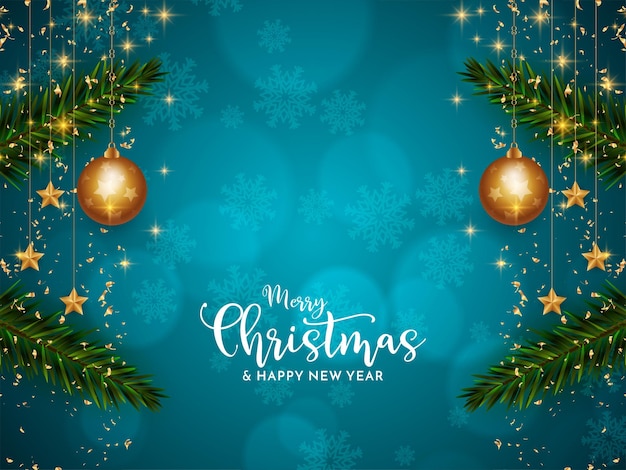 Design de fundo elegante decorativo do festival de Natal feliz