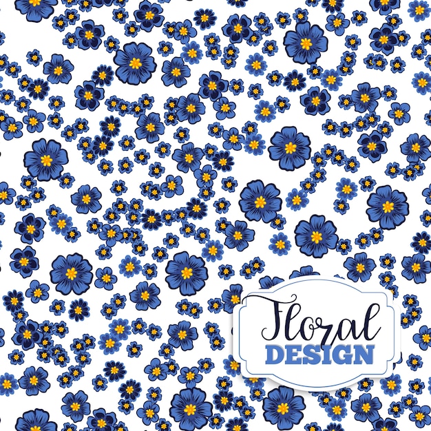 Design de fundo floral