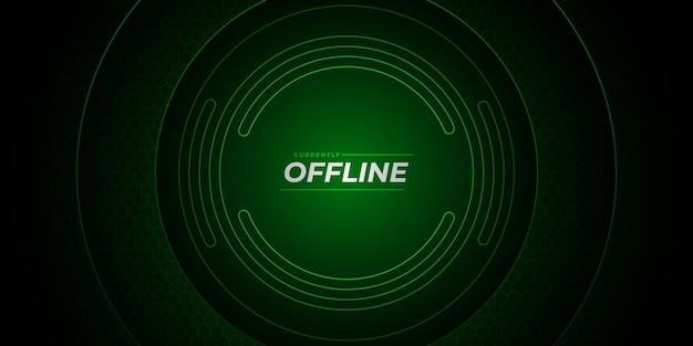 Design de fundo offline de contração futurista