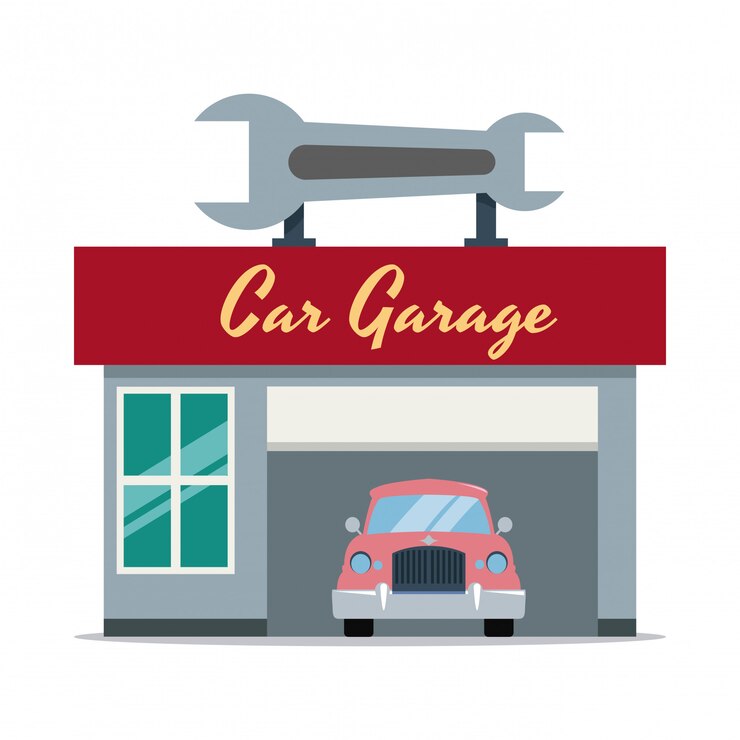 Vetor design de garagem