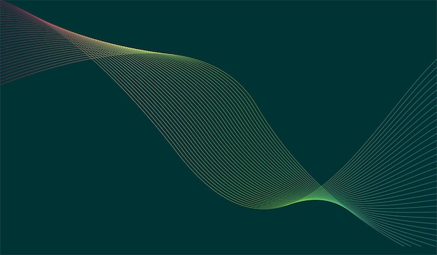 Design de gradiente abstrato digital de linha de fundo