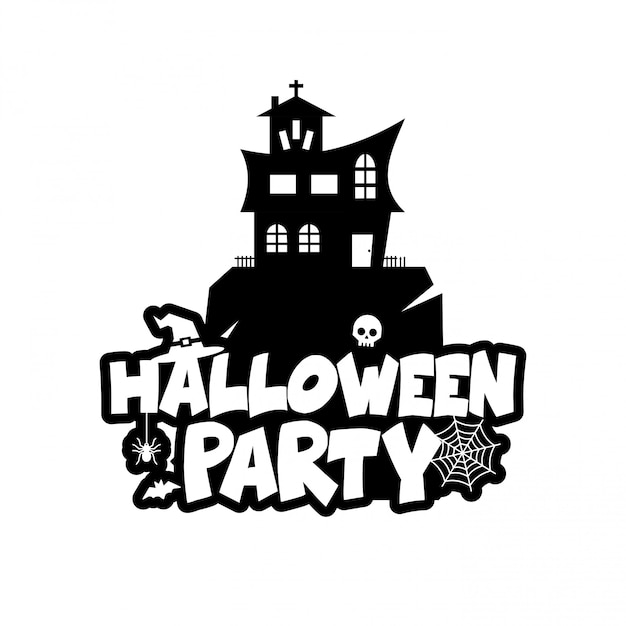 Design de halloween com tipografia