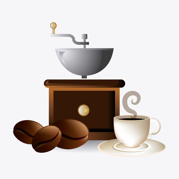 Design de hora do café.