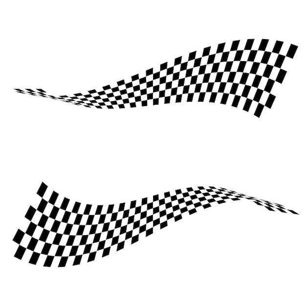 Design de ícone de bandeira de corrida