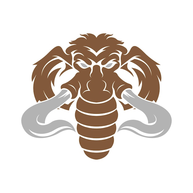 Design de ícone de logotipo Mammoth