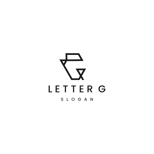 Design de ícone do logotipo da letra g