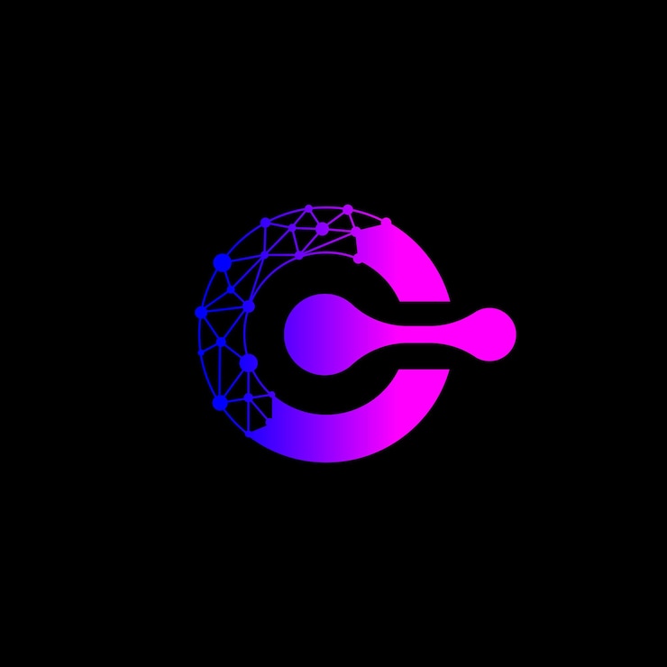 Vetor design de ícones de logotipo mínimo de letra c elementos gráficos de modelo vetorial tecnologia de interfaces digitais