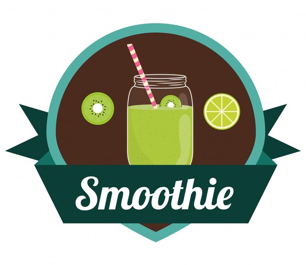 Design de ícones de smoothie