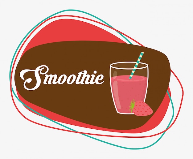 Vetor design de ícones de smoothie