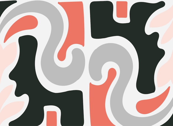 Vetor design de ilustração de fundo abstrato plano decorativo
