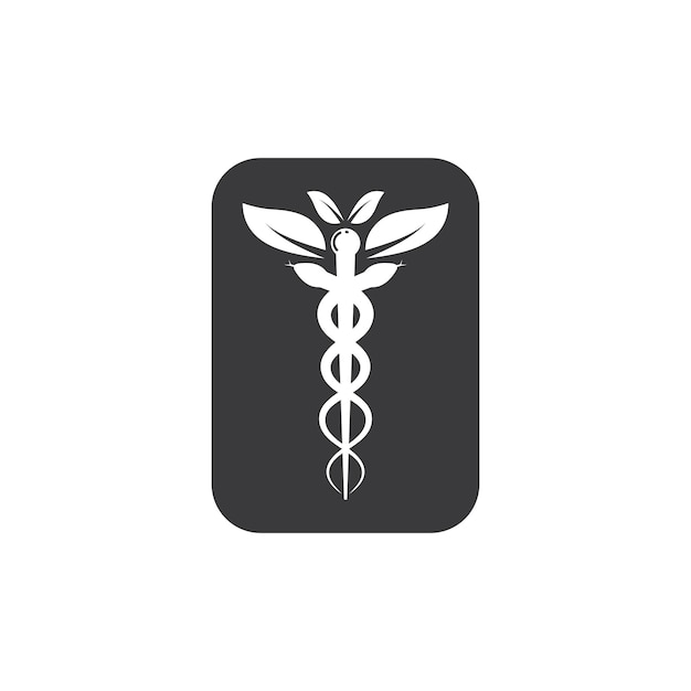Design de ilustração de ícone de vetor de cobra médica