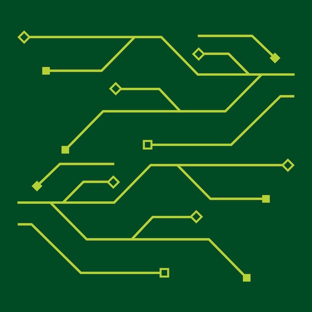 Design de ilustração de ícone de vetor de modelo de logotipo de circuito