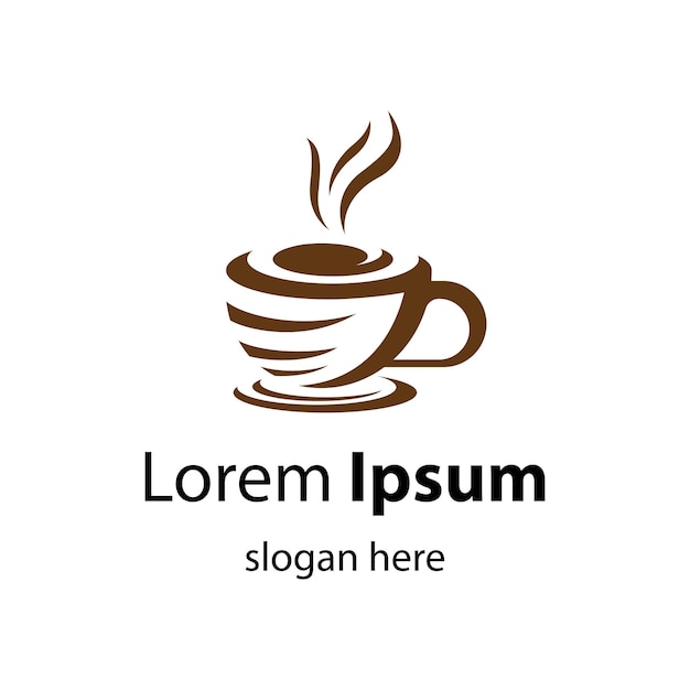 Design de ilustração de imagens de logotipo de xícara de café