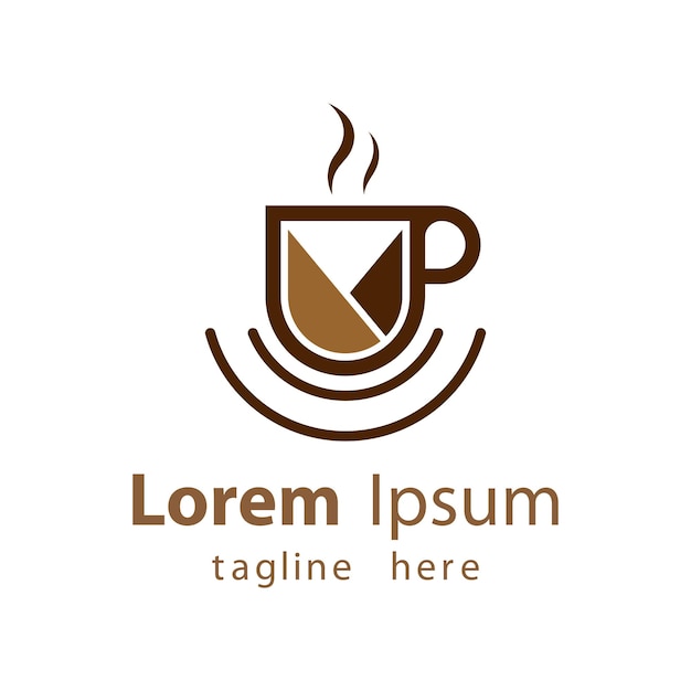 Design de ilustração de imagens de logotipo de xícara de café