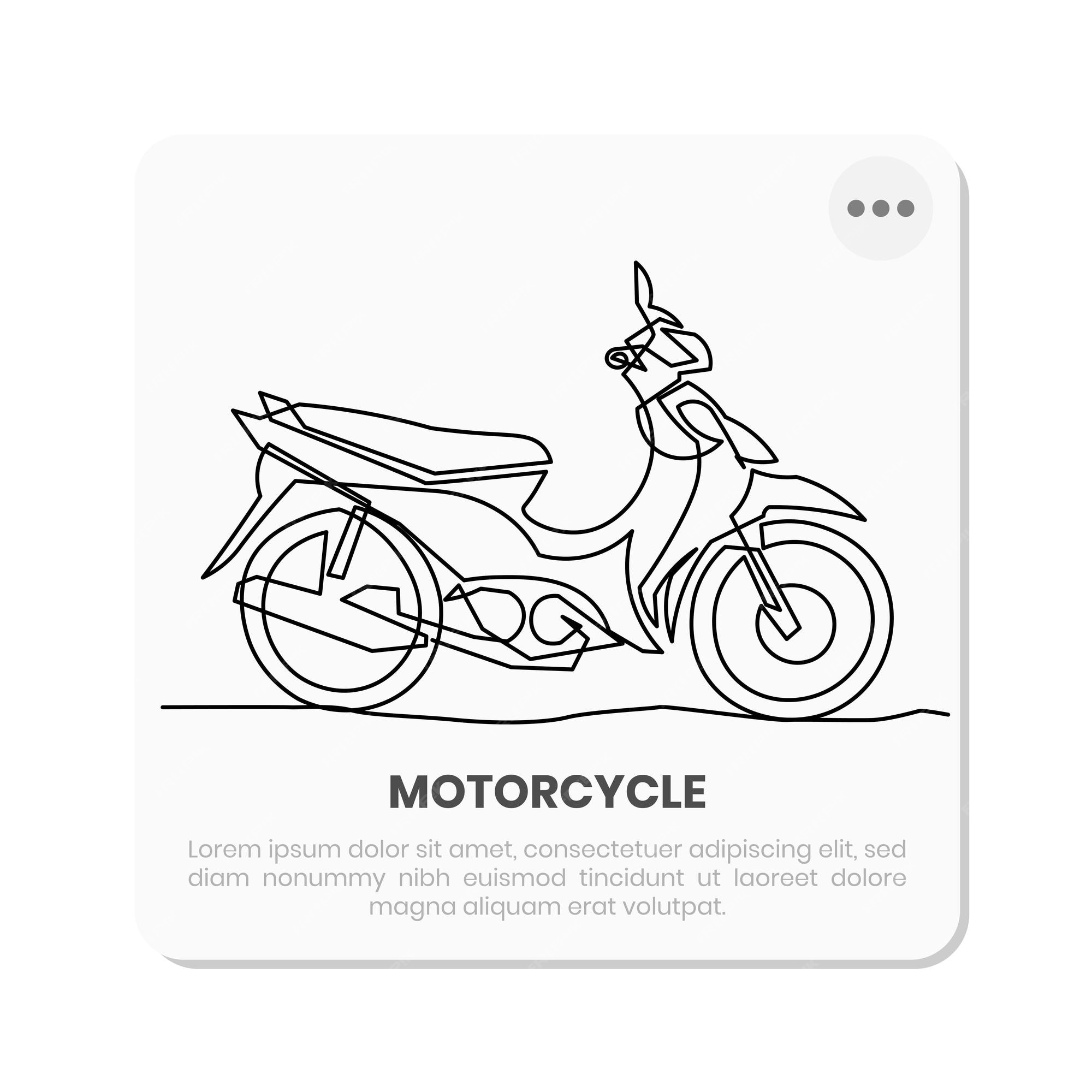 desenho de uma linha contínua motociclista andando de moto na estrada no  estilo de curva à esquerda. única linha desenhar desenho ilustração gráfica  de vetor. 7104789 Vetor no Vecteezy