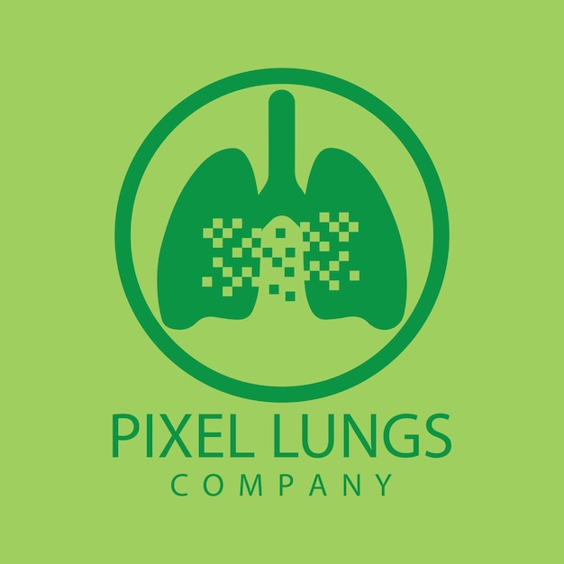 Design de ilustração vetorial de ícone de pulmões humanos