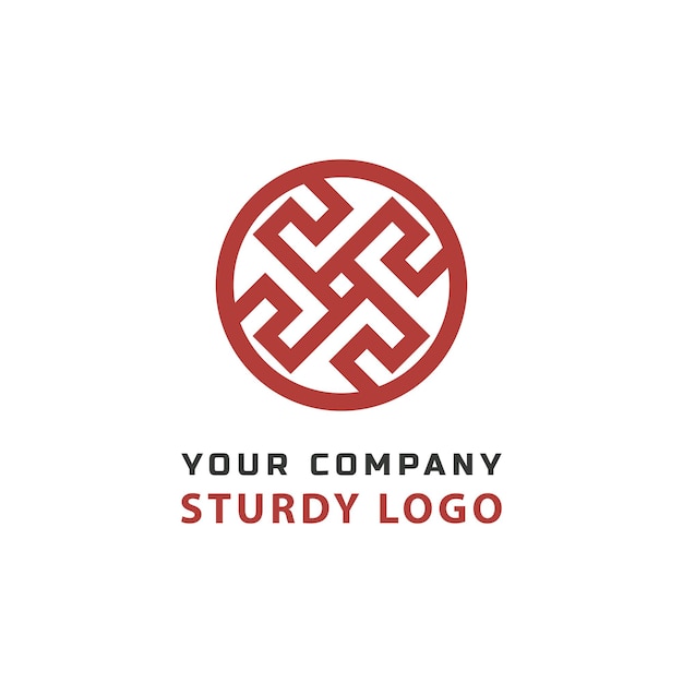 Design de ilustração vetorial de logotipo Conceito abstrato de logotipo resistente