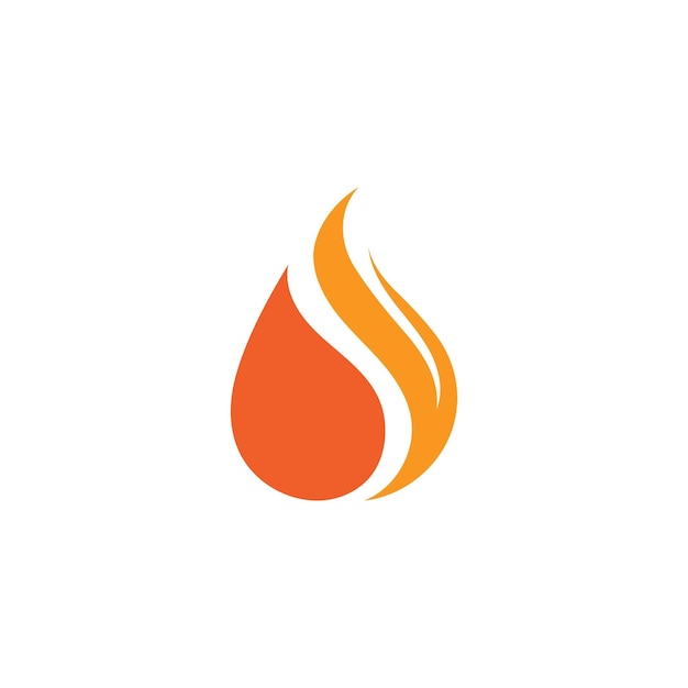 Design de ilustração vetorial de logotipo de fogo
