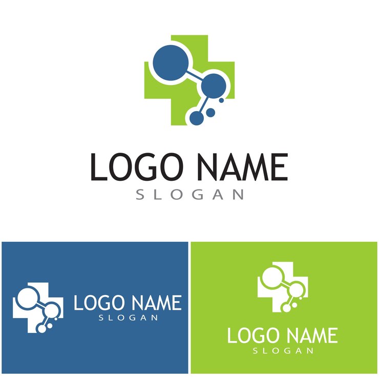 Vetor design de ilustração vetorial de modelo de logotipo de símbolo de molécula