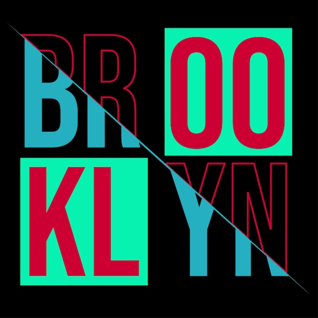 Design de ilustração vetorial do brooklyn