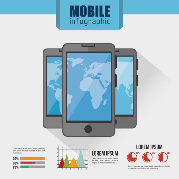 Design de infográfico móvel