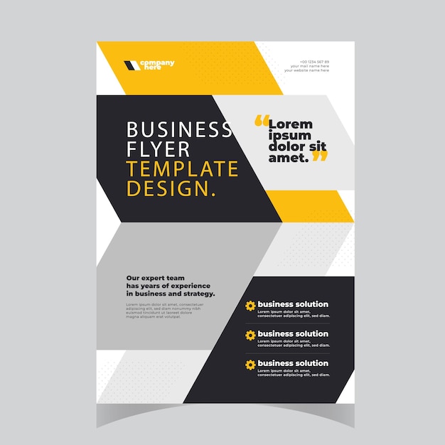 Design de layout de modelo de brochura Relatório anual de negócios corporativos Catalogo de revista flye