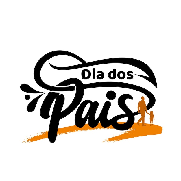 Design de letras Dia dos pais