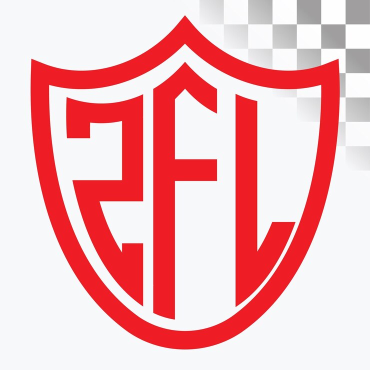 Vetor design de letras do logotipo da zfl