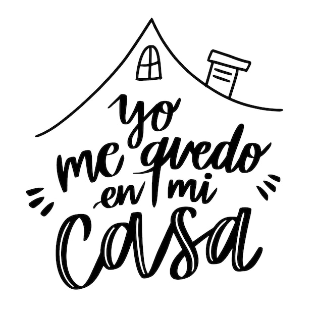 Design de letras eu fico em casa