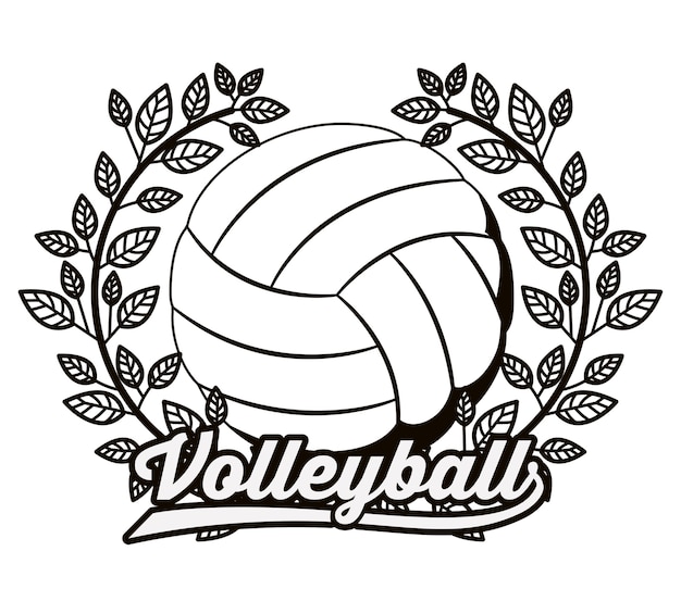 Design de liga de voleibol