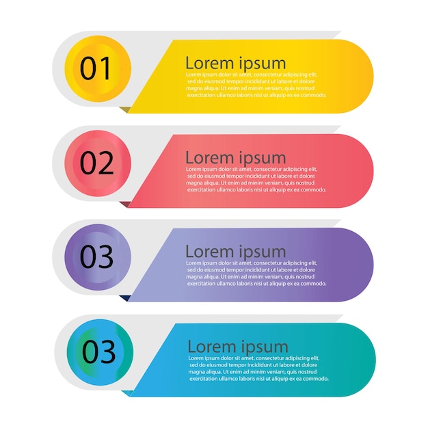 Design de linha fina infográfico vetorial com ícones e 4 opções ou etapas Infográficos para negócios