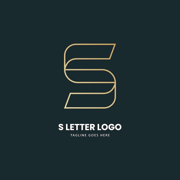 Design de logotipo abstrato letra s indústria de beleza dourada e logotipos de moda negócios de cosméticos