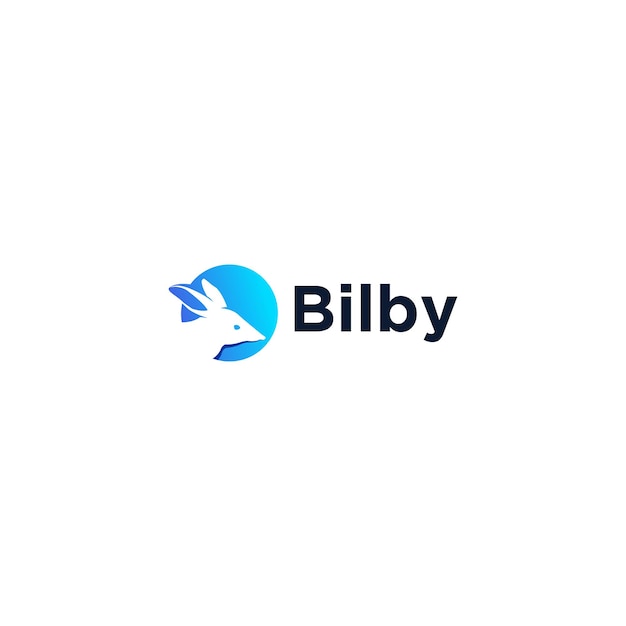 Vetor design de logotipo bilby