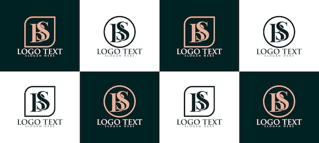 Design de logotipo bs, design de logotipo de carta corporativa de negócios bs